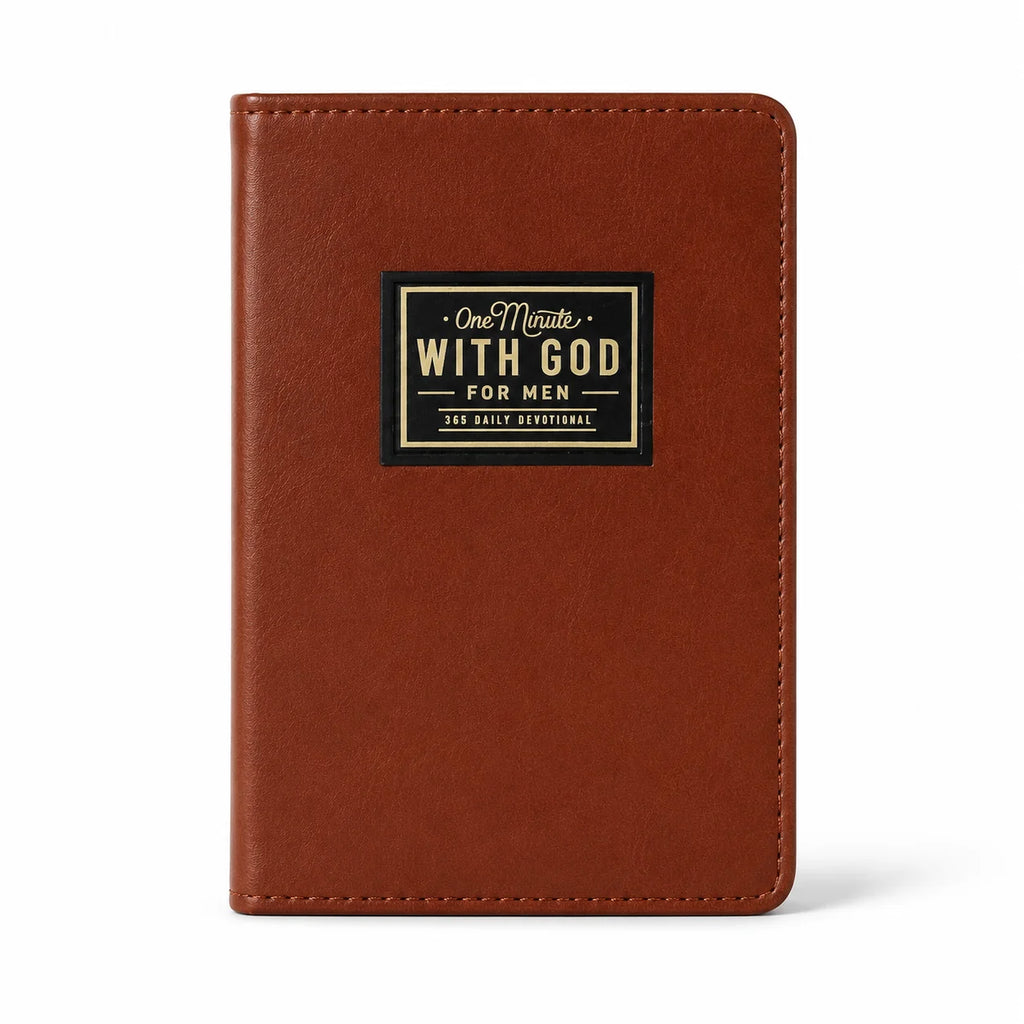 Men’s Prayer Journal One Minute With God 365 Daily Devotions Bible Study Diary Leather Christian Book