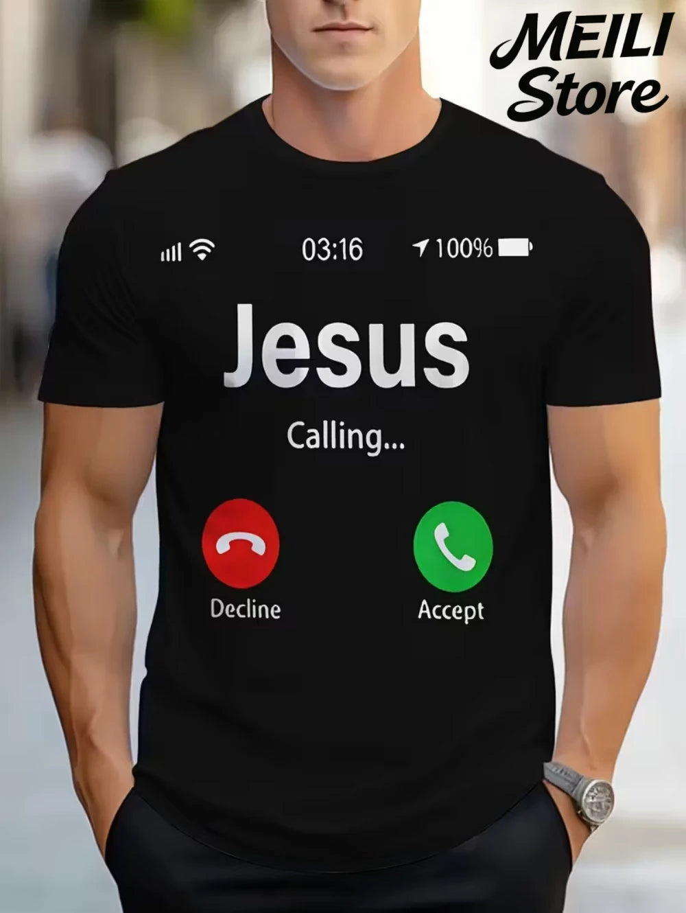 Men's 3D Jesus Print T-Shirt Short Sleeve Casual Crew Neck Praying Hands Design T Shirt for Men New in Oversized Tee Shirt Tops