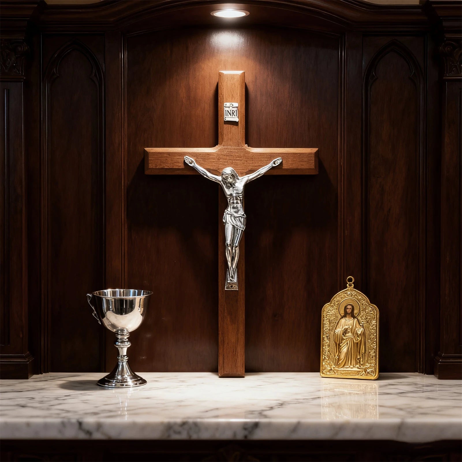 Wall Crucifix Cross Gift Wood Cross Wall Decor for Entrance Christmas Easter Jesus Sculpture Figurine Christian Collection