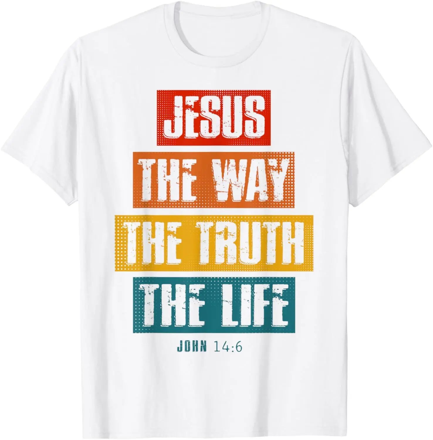 Christian T-shirts, Women's Styles,featuring Jesus, The Way, Truth, and Life; Graphic T-shirts; Vintage T-shirts.Personality Y2K