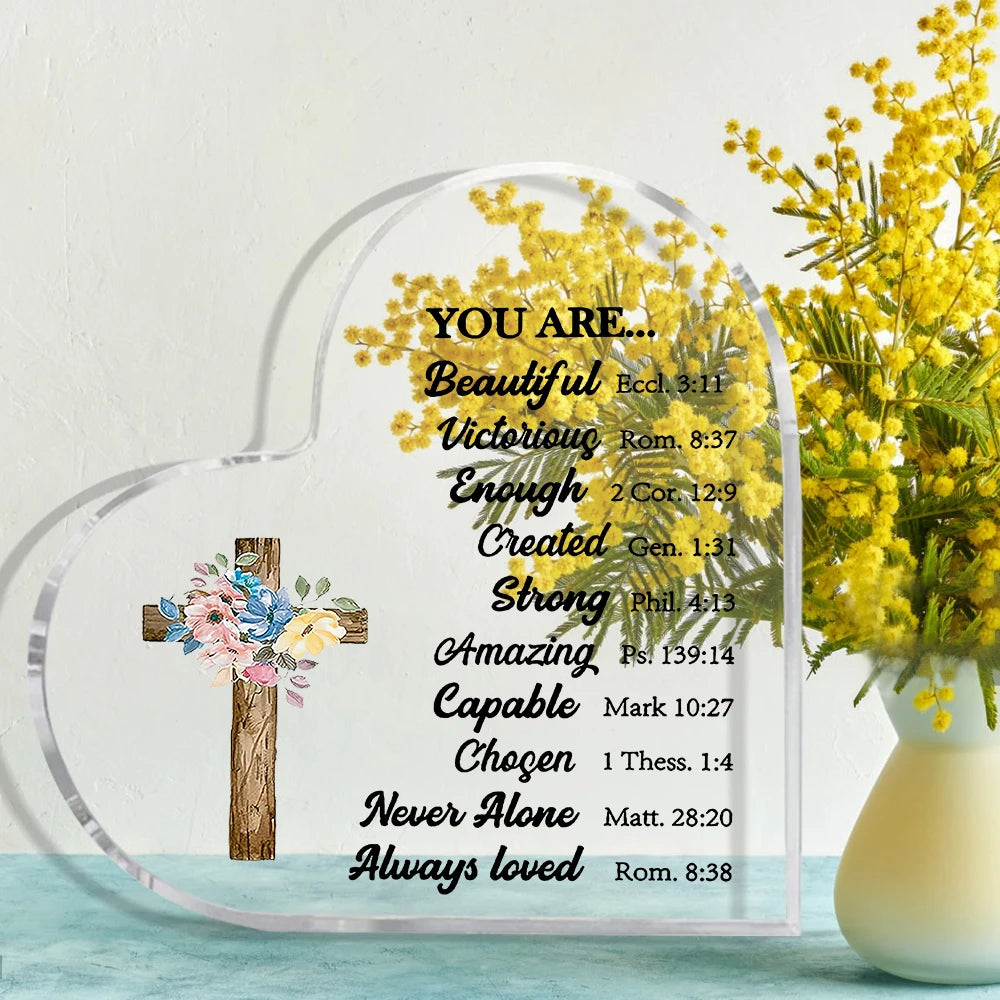 Christian Gifts Religious Gifts Scripture Gifts for Women Inspirational Gifts with Bible Verse and Prayers Religious Gifts Acryl