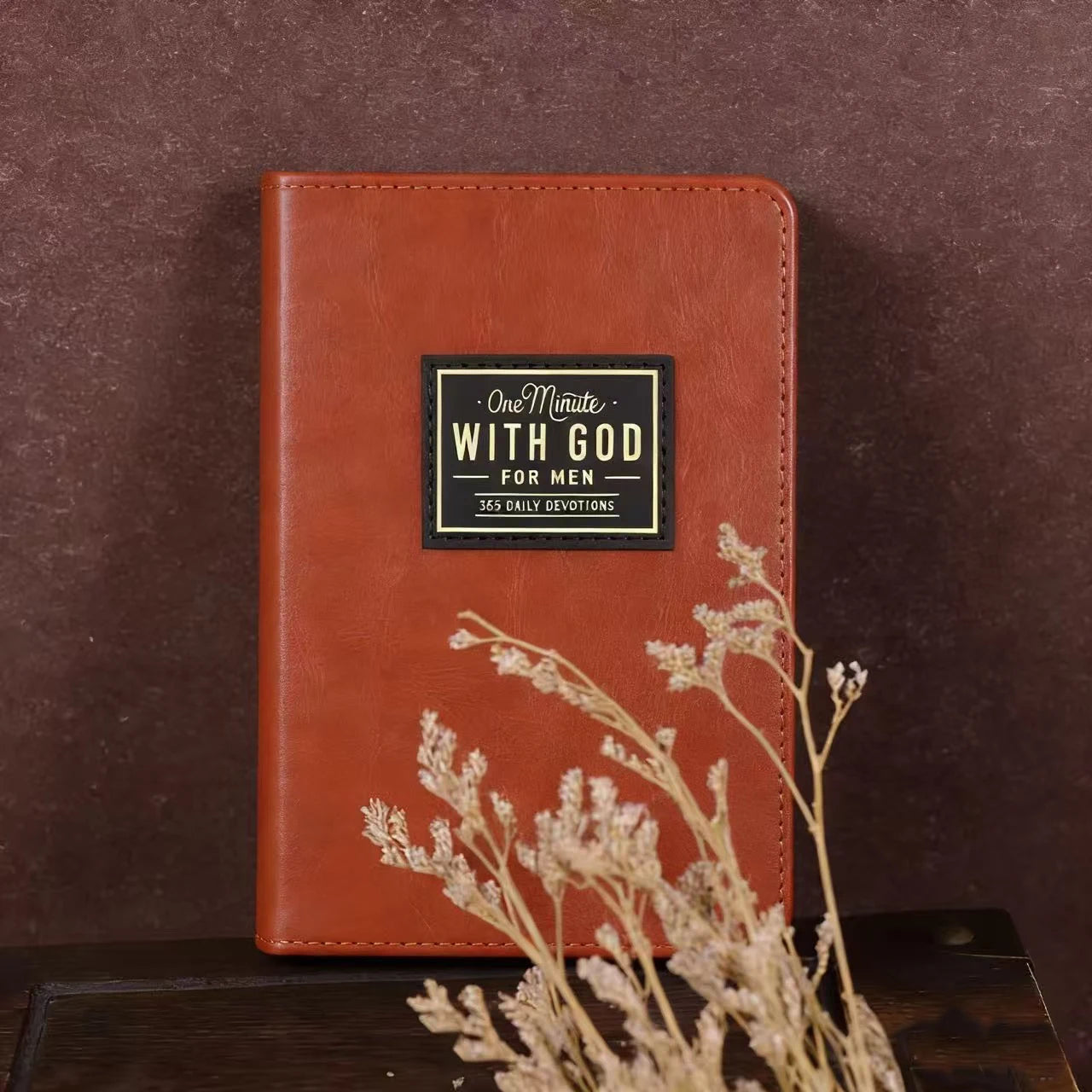 Men'S One Minute with God: 365 Daily Morning Prayers - Daily Bible Reading and Prayer Journal with Elegant Cover, Golden Letteri
