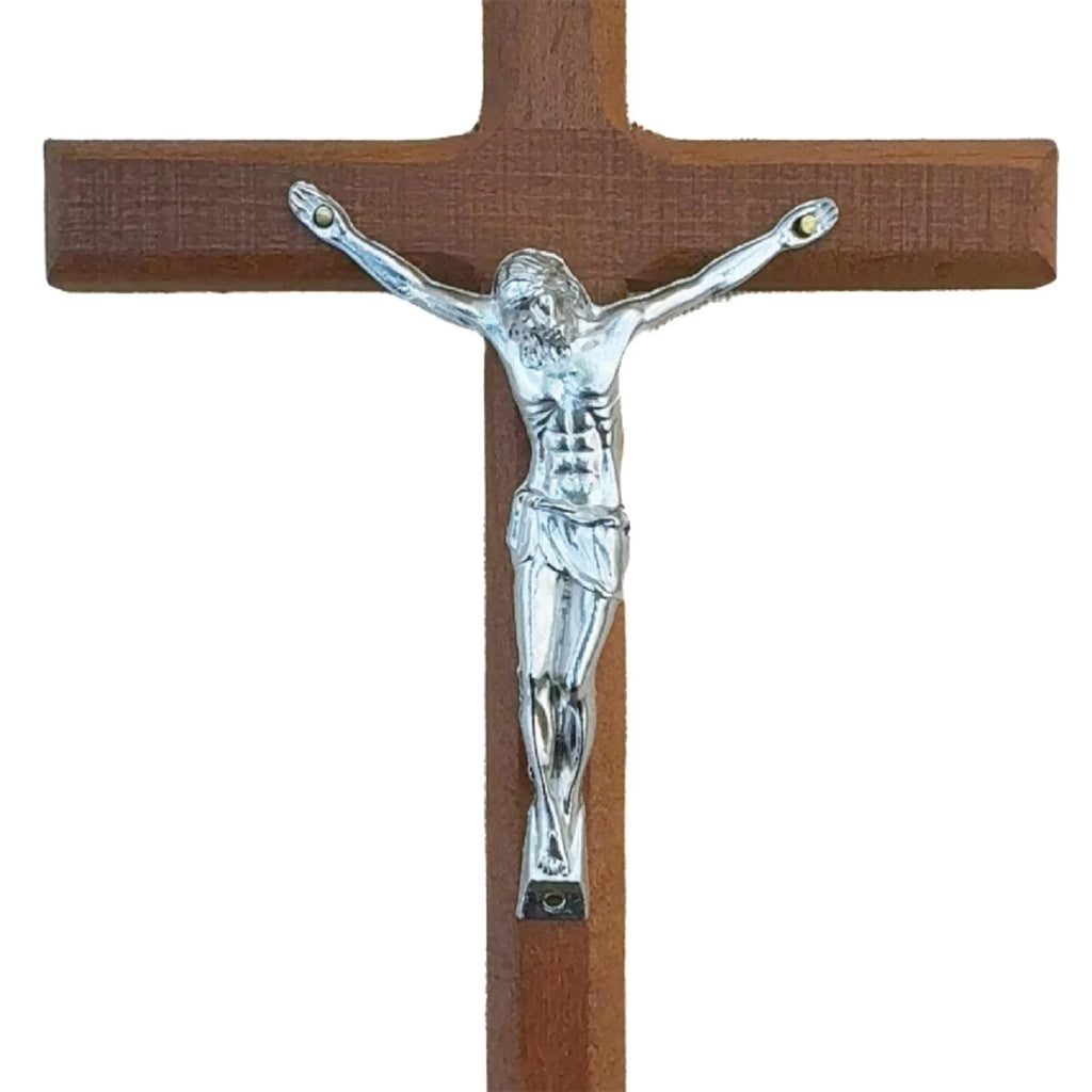 Wall Crucifix Cross Gift Wood Cross Wall Decor for Entrance Christmas Easter Jesus Sculpture Figurine Christian Collection