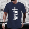 Jesus Funny Printed Men's T-Shirt Clothes Oversized Minimalist Jesus Graphic Tee Shirts for Women Tops Tees Hip Hop Streetwear
