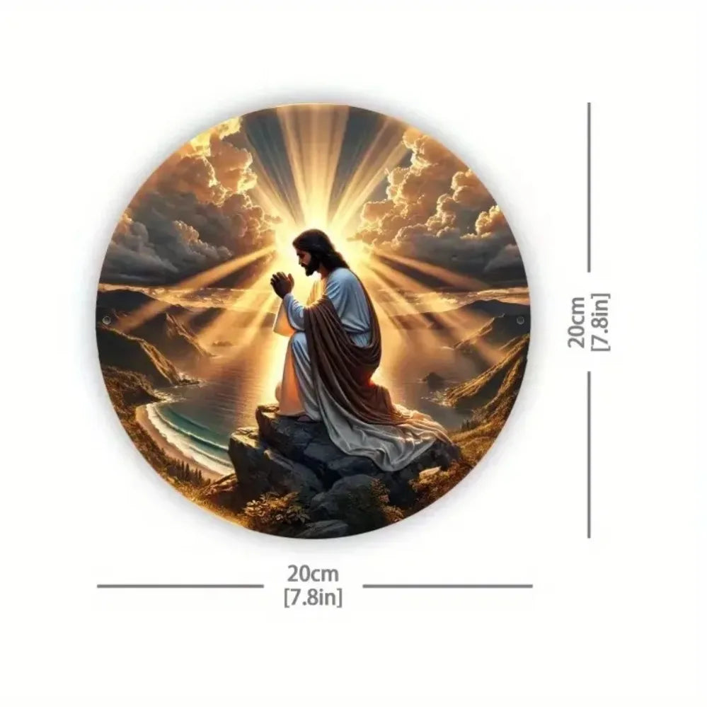 Christian Religious Wall Art Thank God Praise The Lord Amen Sign - Durable Indoor Outdoor Decor for Home Office Cafe Garden