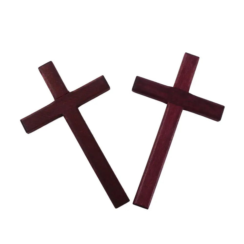 Wooden 12*7Cm Prayer Christian Home Decoration Religious Charm Christian Decor Pendant Ornaments Cross