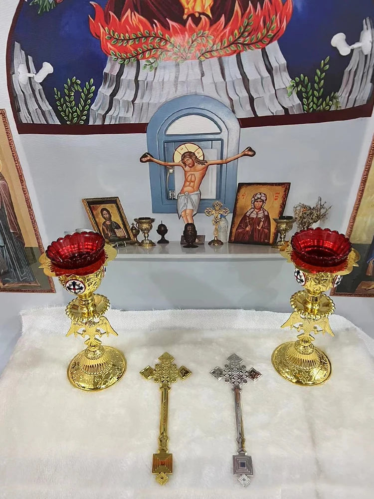 Orthodox Catholic Wall Cross Gold And Silver Christian Crucifix Church Wall Decor Blessing Cross крестик православный