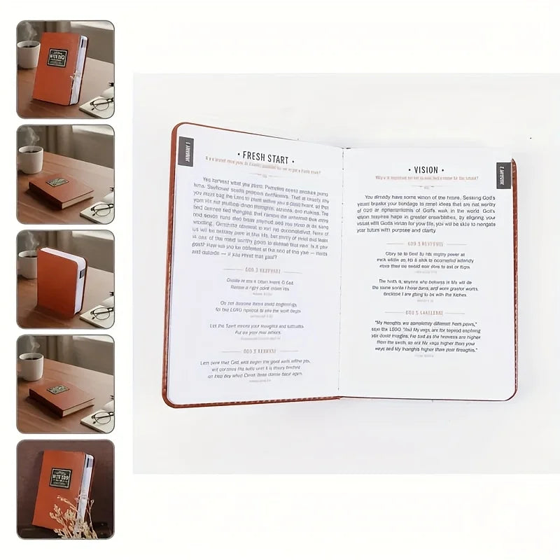Men'S One Minute with God: 365 Daily Morning Prayers - Daily Bible Reading and Prayer Journal with Elegant Cover, Golden Letteri
