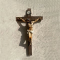 Inspiring Jesus Christ Home Decor, Catholic Cross Wall Art, 9.65 Inch High Religious Gift, Renaissance Handmade Sculpture