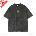 Jesus Is King Acid Wash Cotton Graphic T Shirts Woman Man Christian Tshirt Fashion Summer Casual Outdoors Streetwear Clothes