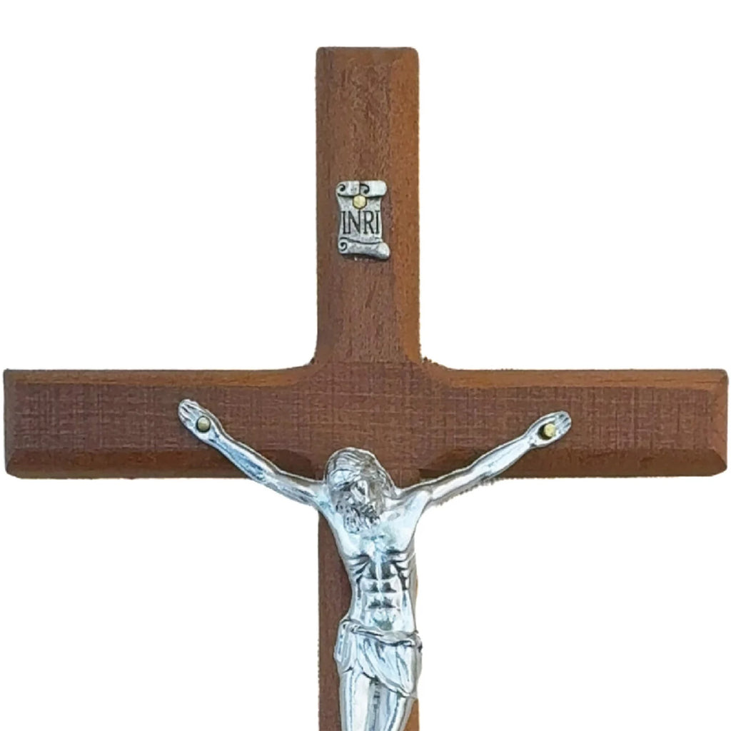 Wall Crucifix Cross Gift Wood Cross Wall Decor for Entrance Christmas Easter Jesus Sculpture Figurine Christian Collection