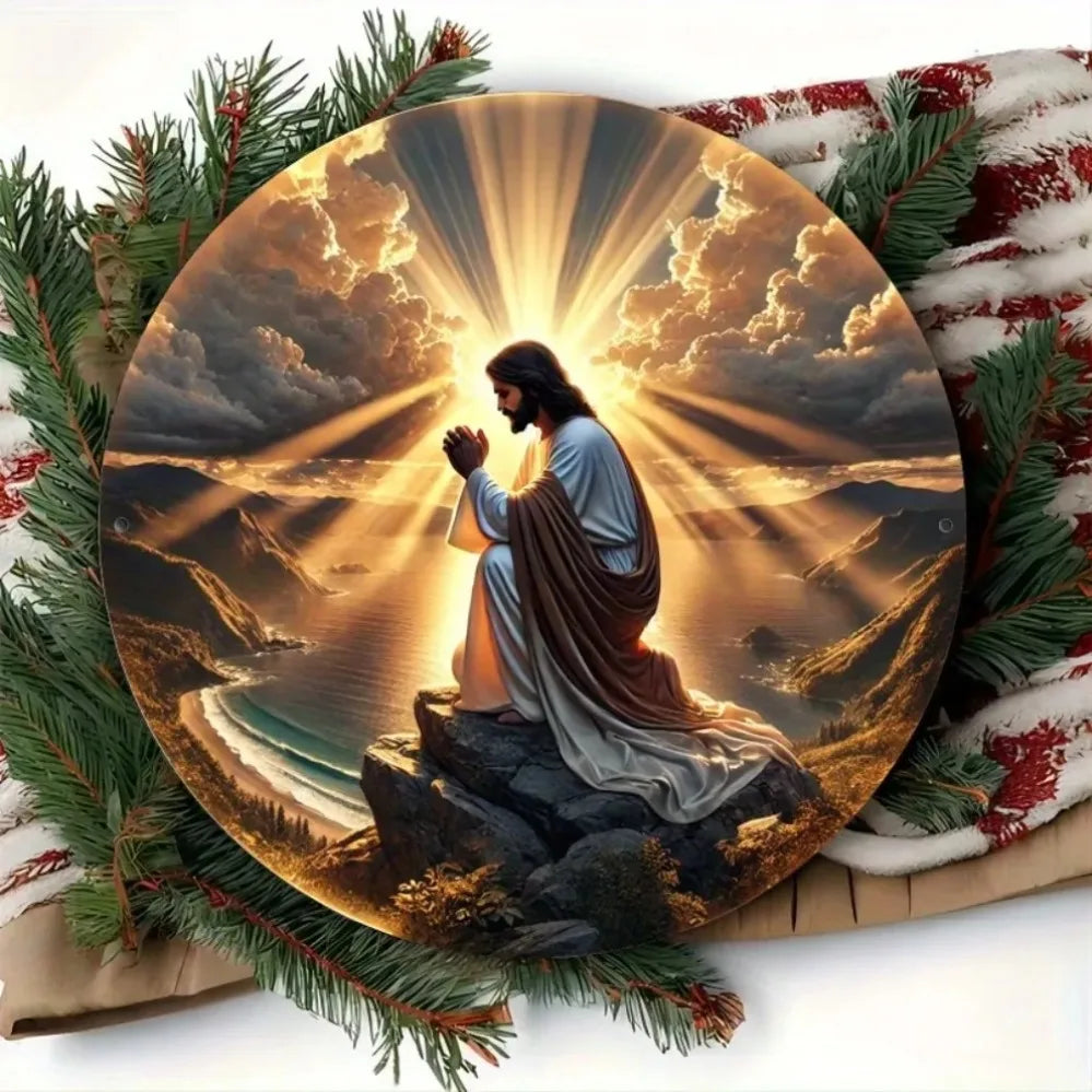 Christian Religious Wall Art Thank God Praise The Lord Amen Sign - Durable Indoor Outdoor Decor for Home Office Cafe Garden