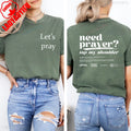 Need Prayer Tap My Shoulder Faith Based Jesus Apparel Christian Tshirt Encouragement Heb 4:16 Bible Verse Tee Jesus Gift Unisex