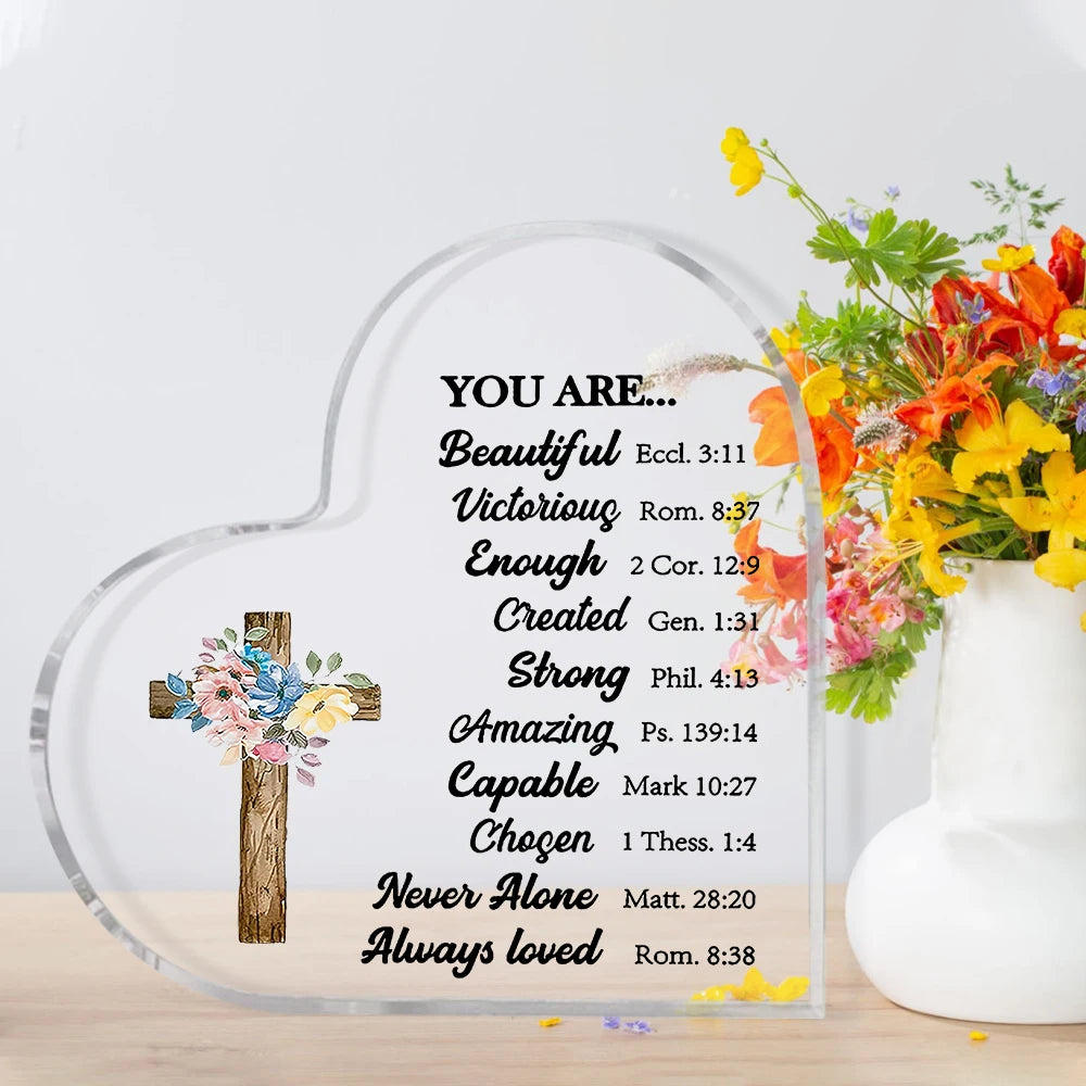 Christian Gifts Religious Gifts Scripture Gifts for Women Inspirational Gifts with Bible Verse and Prayers Religious Gifts Acryl