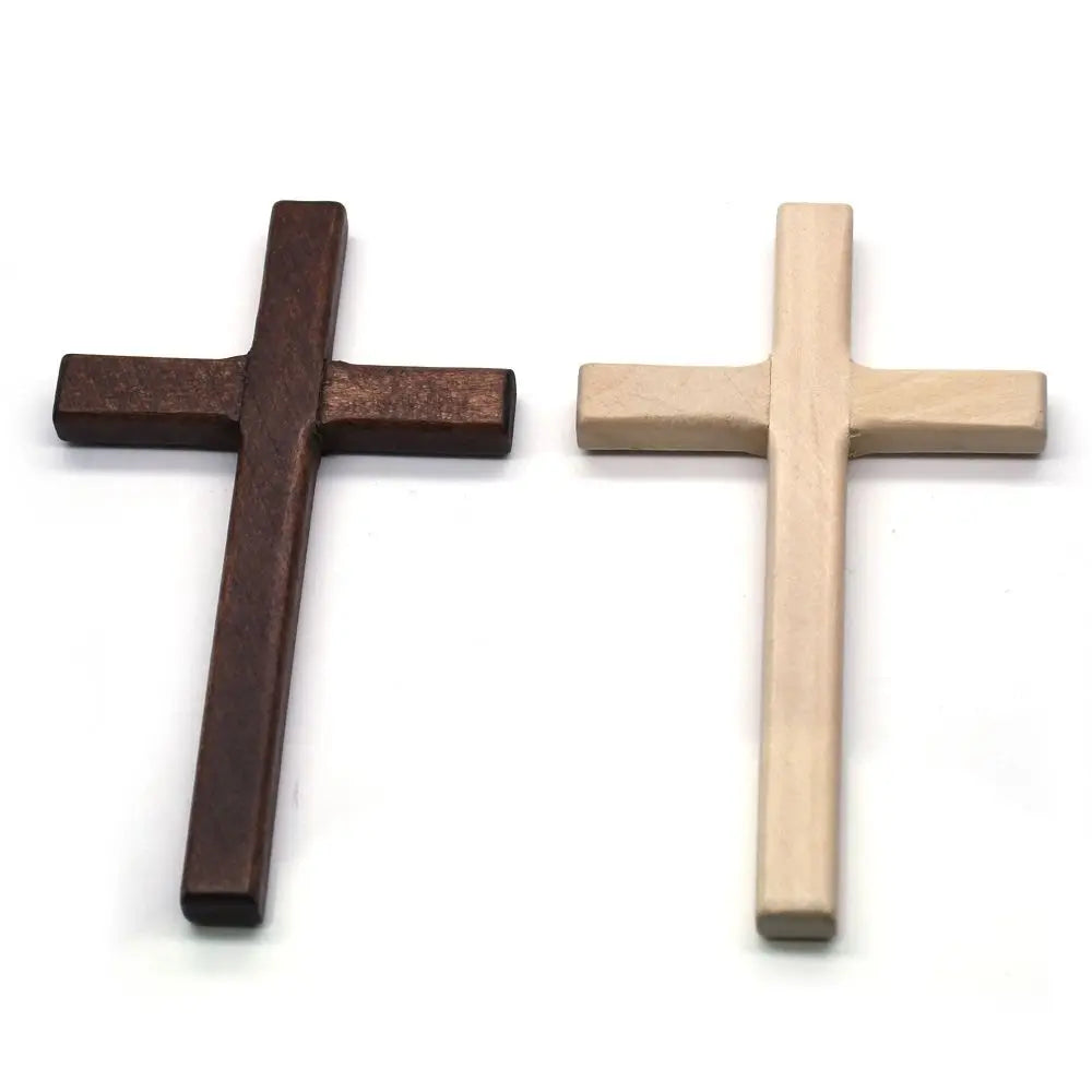 Wooden 12*7Cm Prayer Christian Home Decoration Religious Charm Christian Decor Pendant Ornaments Cross