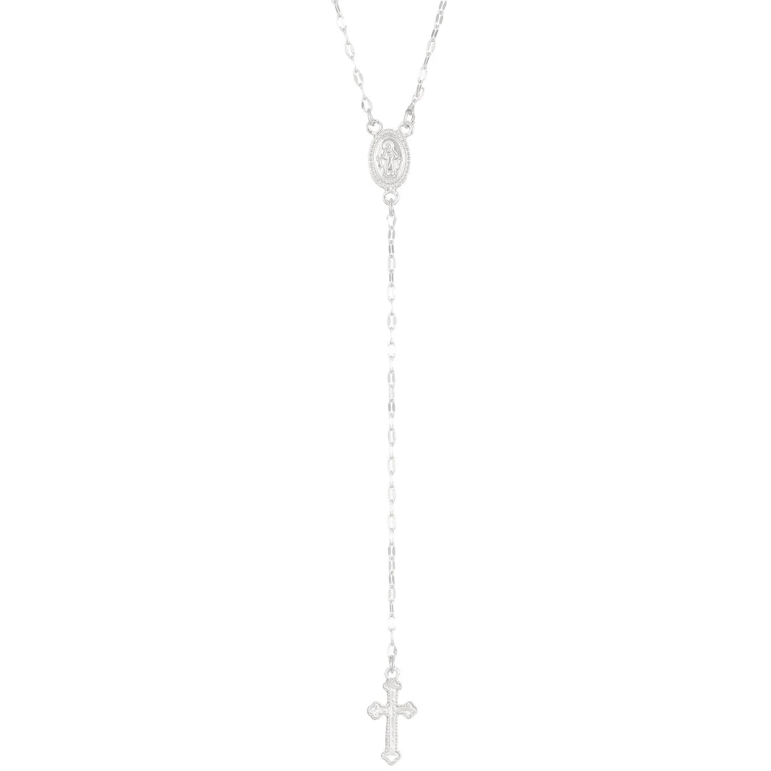 Fashion Christian Cross Necklace For Women Religious Rosary Pendant Gold Silver Color Chain Choker Female Jewelry Accessories