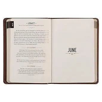 One Minute With God Daily Prayer Book for Men, 365-Day Brown Leather Devotional Journal, Christian Gift for Fathers & Brothers