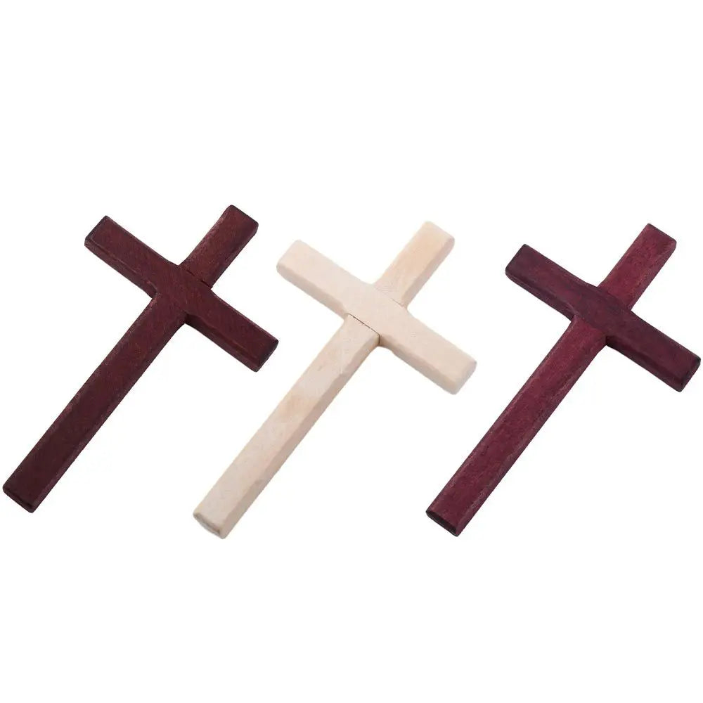 Wooden 12*7Cm Prayer Christian Home Decoration Religious Charm Christian Decor Pendant Ornaments Cross