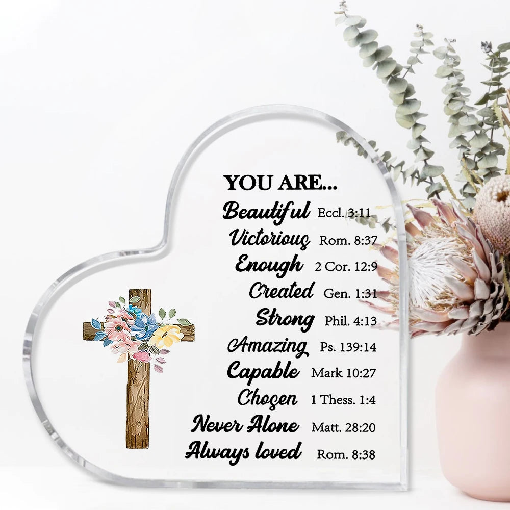 Christian Gifts Religious Gifts Scripture Gifts for Women Inspirational Gifts with Bible Verse and Prayers Religious Gifts Acryl