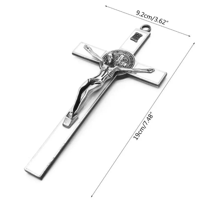 Church Relics Jesus On The Stand Cross Wall Crucifix Antique Home Chapel Decor Christ Cross Pendant Religion Pray Decoration