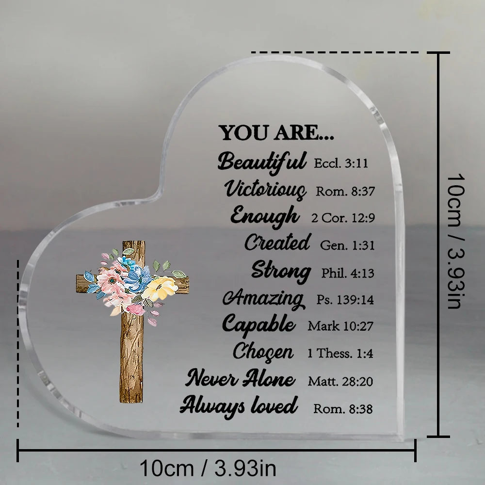 Christian Gifts Religious Gifts Scripture Gifts for Women Inspirational Gifts with Bible Verse and Prayers Religious Gifts Acryl
