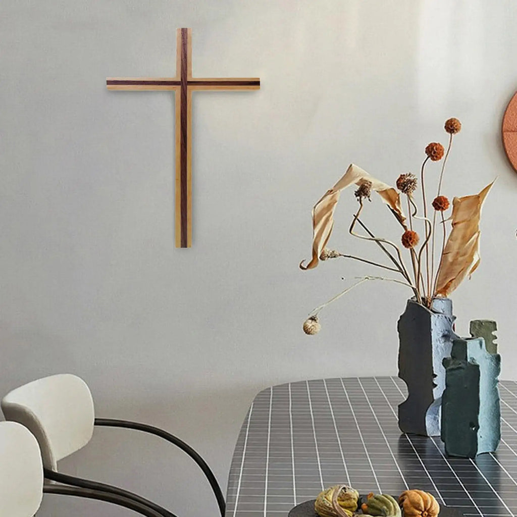 Church Wall Hanging Crucifix Jesus Christianity Wood Cross Decorative Bedroom