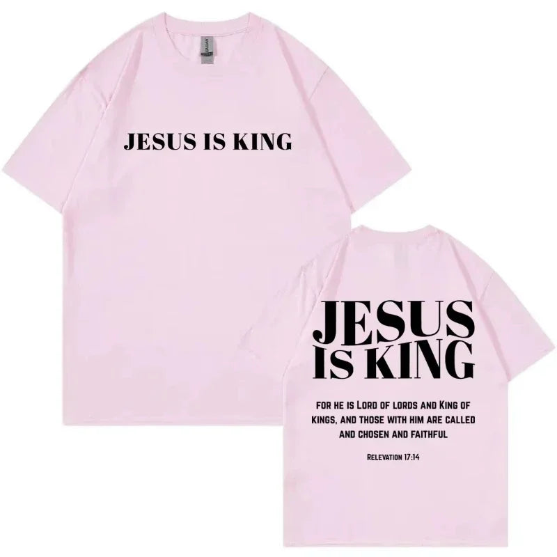 Christian Bible Verse Merch T Shirt Streetwear Fashion Oversized O-Neck T-shirts Men Women Casual Cotton Short Sleeve T-shirt