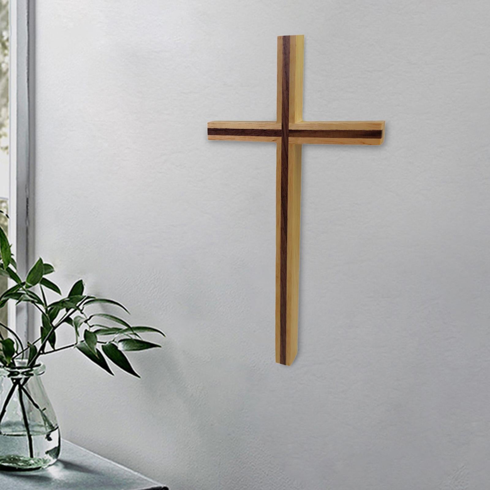 Church Wall Hanging Crucifix Jesus Christianity Wood Cross Decorative Bedroom