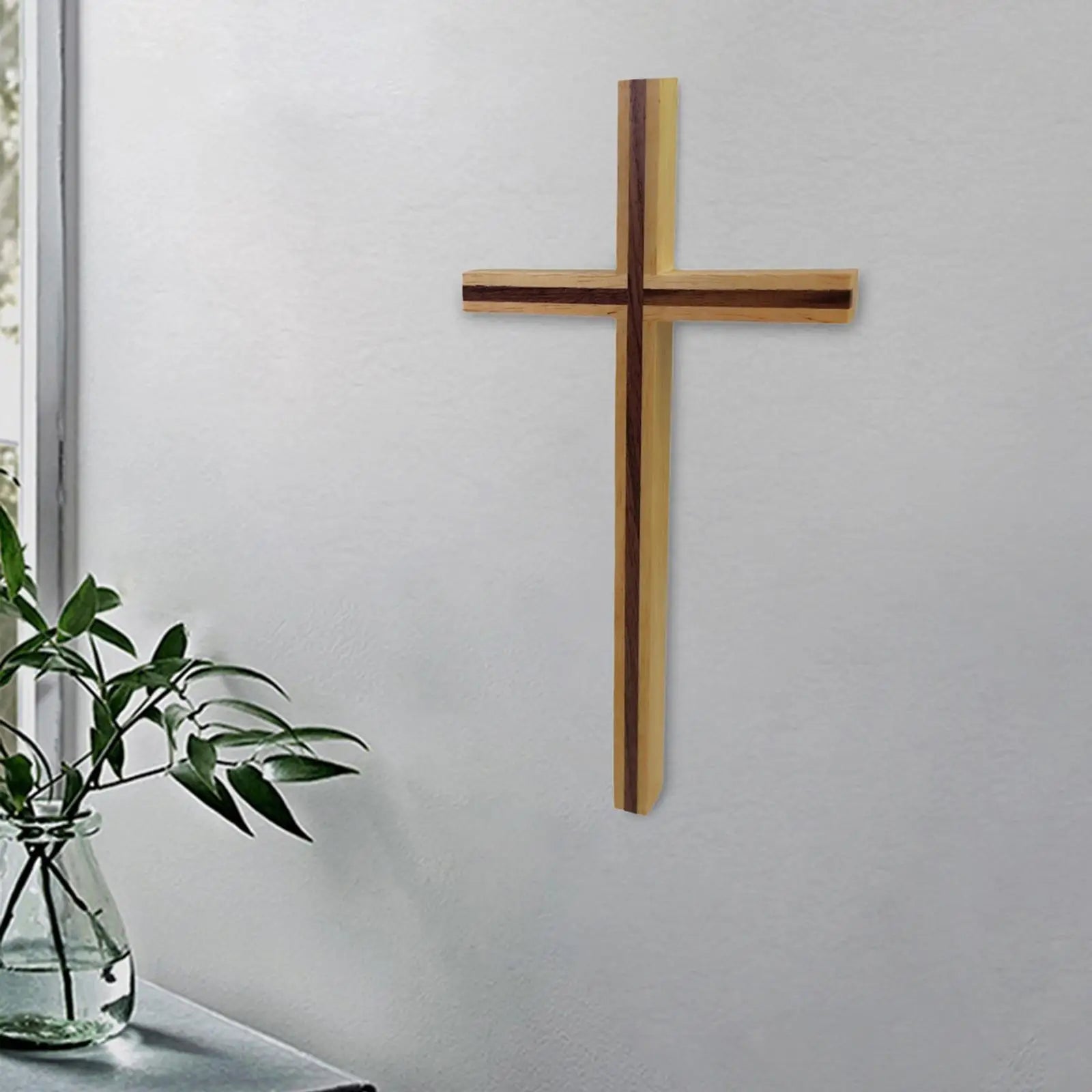 Church Wall Hanging Crucifix Jesus Christianity Wood Cross Decorative Bedroom