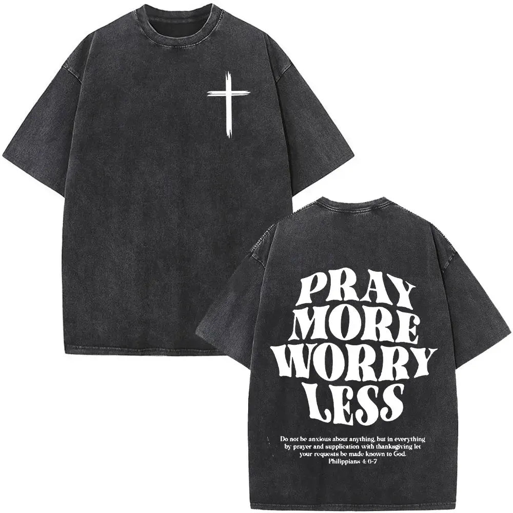 Jesus Is King Christian Religious Bible Vintage Washed T-shirt Men Women Cotton Casual Short Sleeve Oversized T Shirt Streetwear