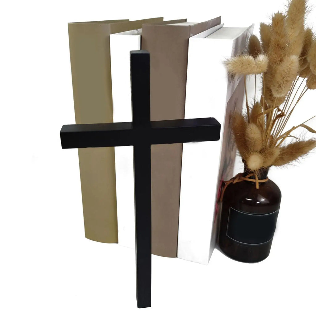 Handcrafted Wooden Jesus Wall Crucifix Religious Cross Decor for Home Church Office Elegant Christian Gift for Baptism Communion