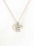 Christian Necklace, Faith Hope Love Necklace, Christian Gifts, Christian Jewelry, 1 Cor 13 Necklace, Christian Valentine Gift, Daughter Gift