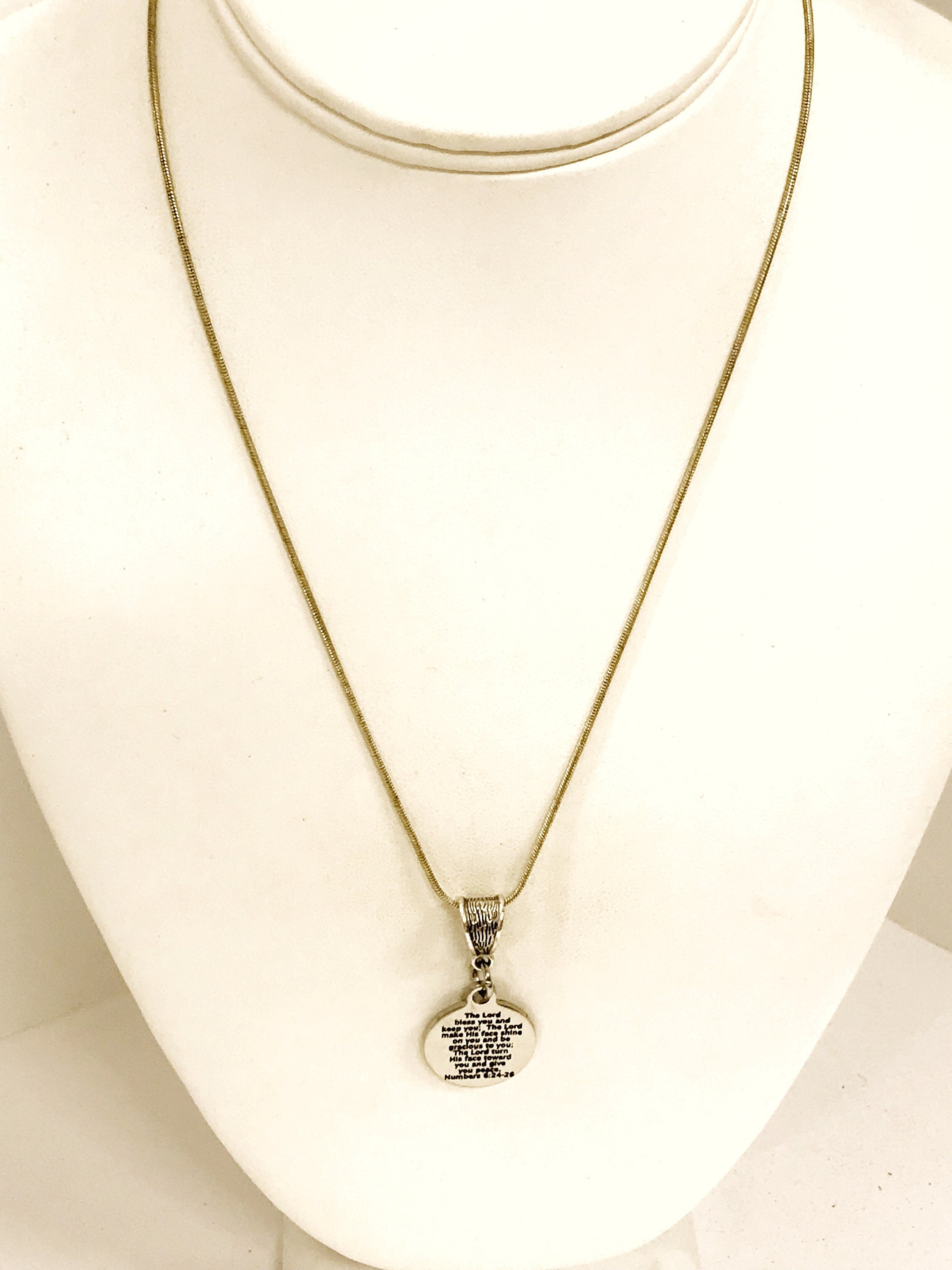 Christian Jewelry, The Lord Bless You And Keep You Necklace, Christian Necklace, Christian Gift, Blessing Jewelry, Scripture Jewelry Gift