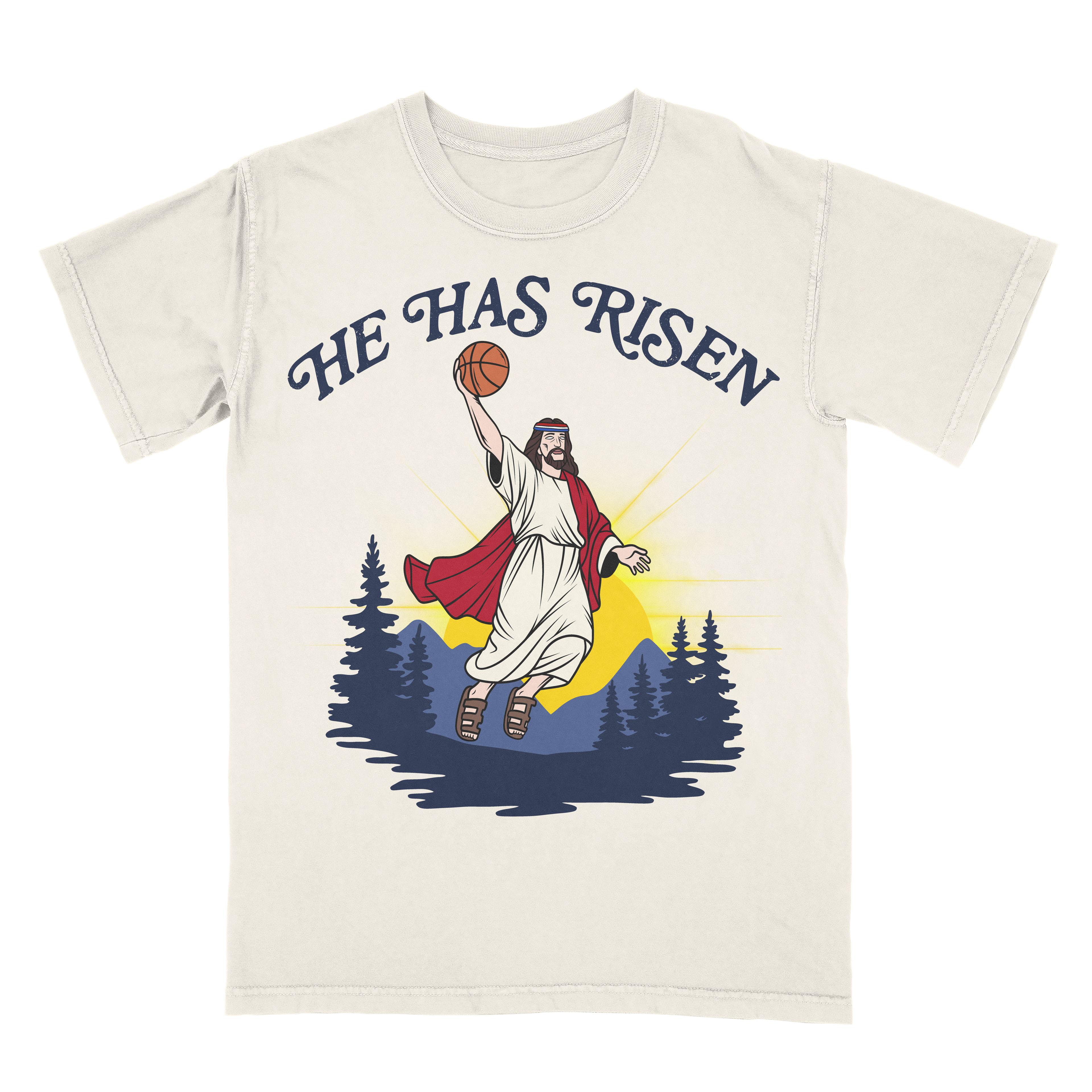 Jesus Has Risen Limited Edition Christian Basketball Graphic T-Shirt